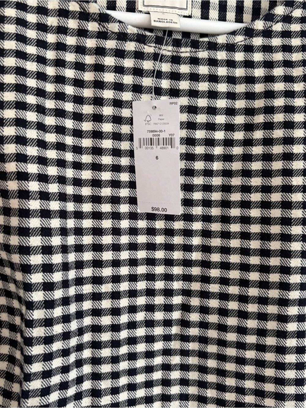 Gap x DOEN Denim Gingham Mini Dress - Picture 5 of 11